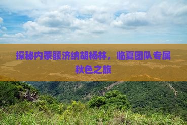 探秘内蒙额济纳胡杨林，临夏团队专属秋色之旅