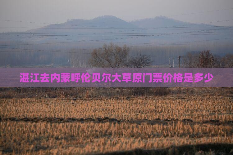 湛江去内蒙呼伦贝尔大草原门票价格是多少