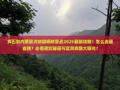 黄石到内蒙额济纳胡杨林景点