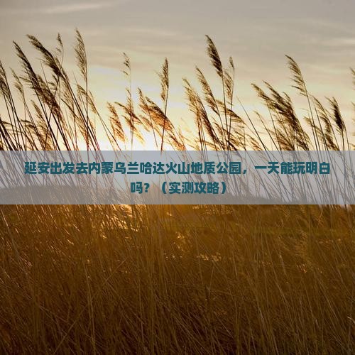 延安到内蒙乌兰哈达火山地质公园一日游