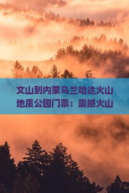 文山到内蒙乌兰哈达火山地质公园门票