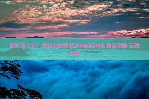 亳州到内蒙额济纳胡杨林四日游