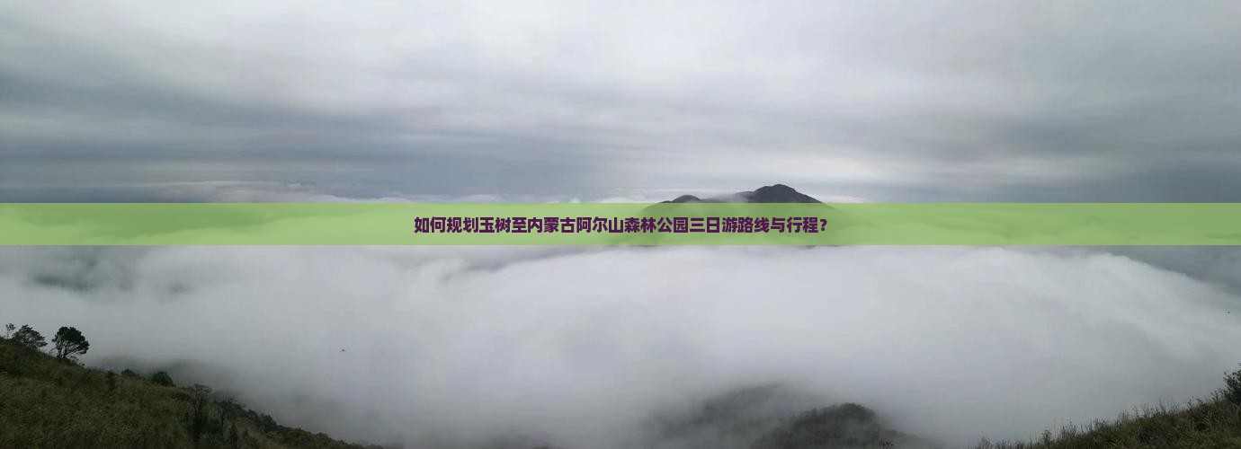 如何规划玉树至内蒙古阿尔山森林公园三日游路线与行程？