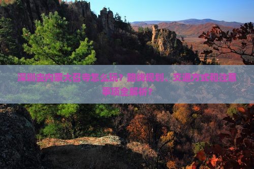 深圳去内蒙大召寺怎么玩？路线规划、交通方式和注意事项全解析？