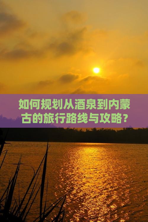 如何规划从酒泉到内蒙古的旅行路线与攻略？