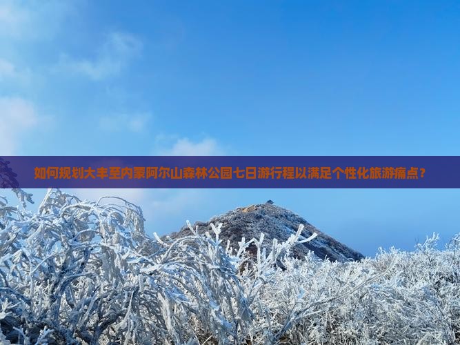 如何规划大丰至内蒙阿尔山森林公园七日游行程以满足个性化旅游痛点？