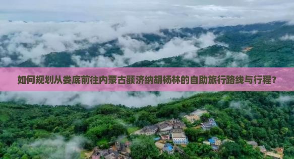 如何规划从娄底前往内蒙古额济纳胡杨林的自助旅行路线与行程？