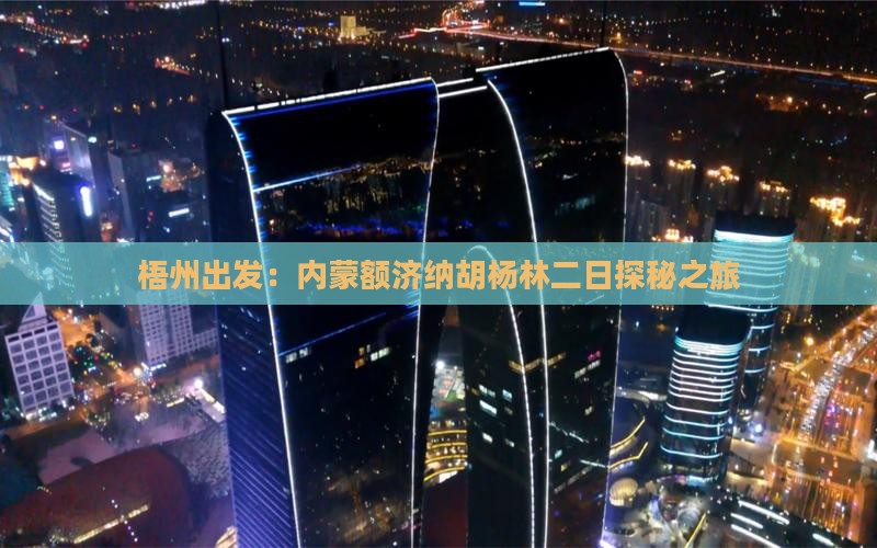梧州出发：内蒙额济纳胡杨林二日探秘之旅