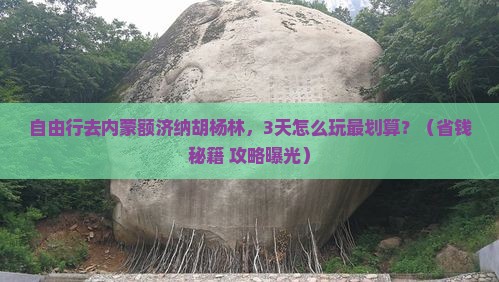 连云港到内蒙额济纳胡杨林自由行