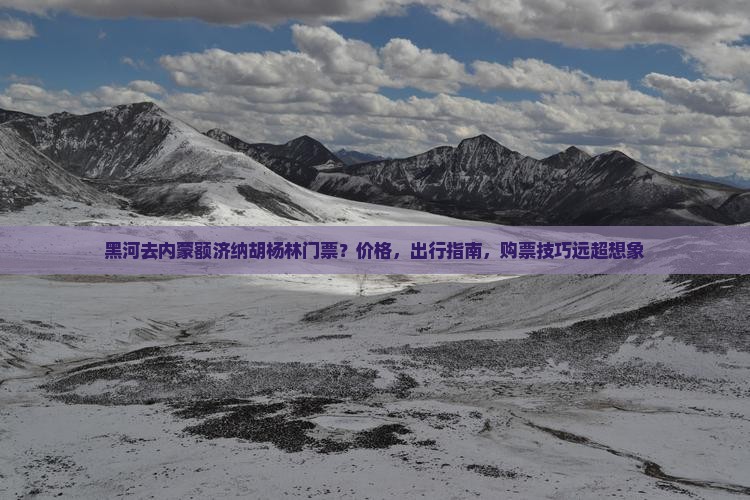 黑河去内蒙额济纳胡杨林门票