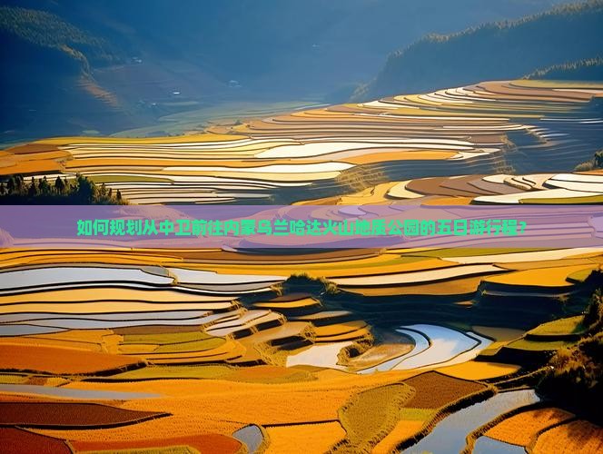 如何规划从中卫前往内蒙乌兰哈达火山地质公园的五日游行程？