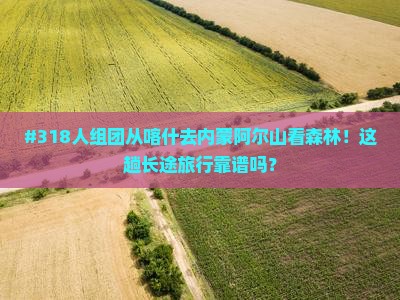#318人组团从喀什去内蒙阿尔山看森林！这趟长途旅行靠谱吗？