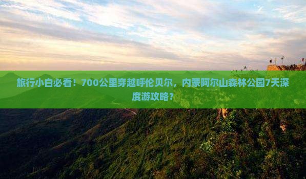 旅行小白必看！700公里穿越呼伦贝尔，内蒙阿尔山森林公园7天深度游攻略？
