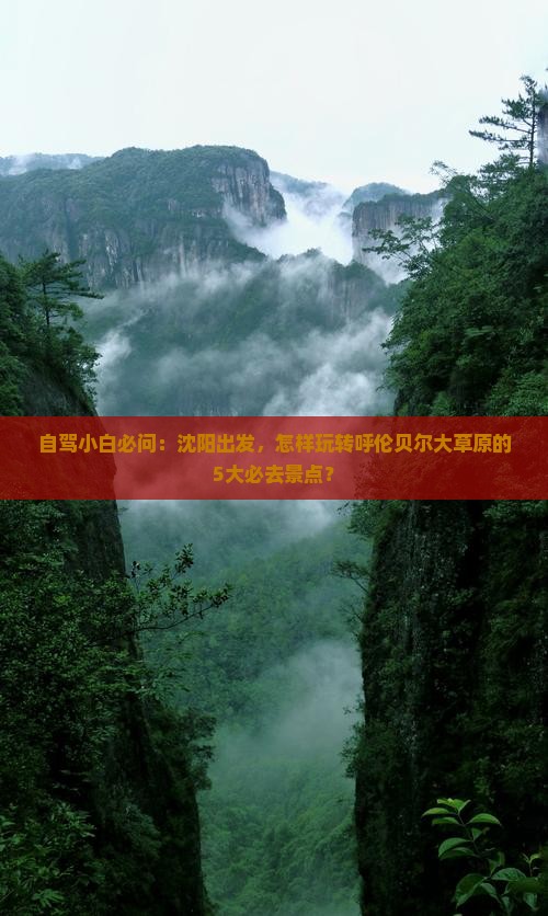自驾小白必问：沈阳出发，怎样玩转呼伦贝尔大草原的5大必去景点？