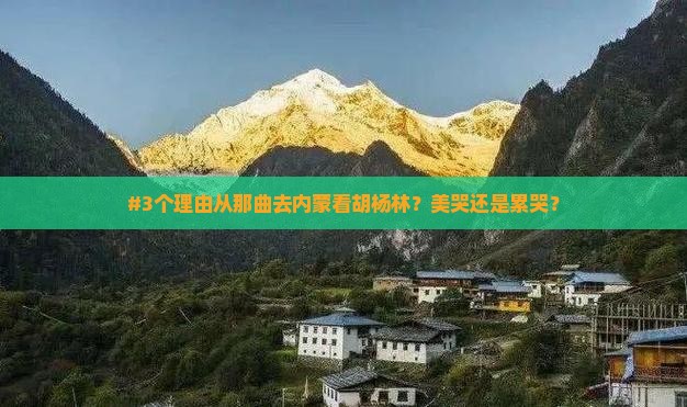#3个理由从那曲去内蒙看胡杨林？美哭还是累哭？