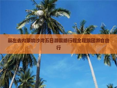 崇左去内蒙响沙湾五日游