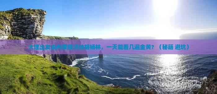 大理去内蒙额济纳胡杨林一日游