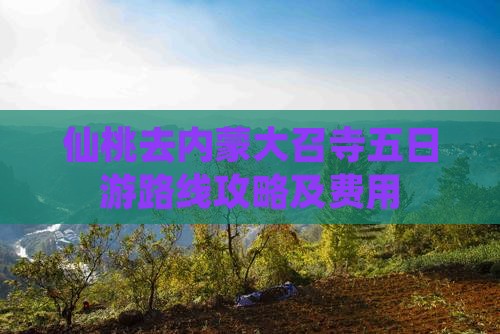仙桃去内蒙大召寺五日游