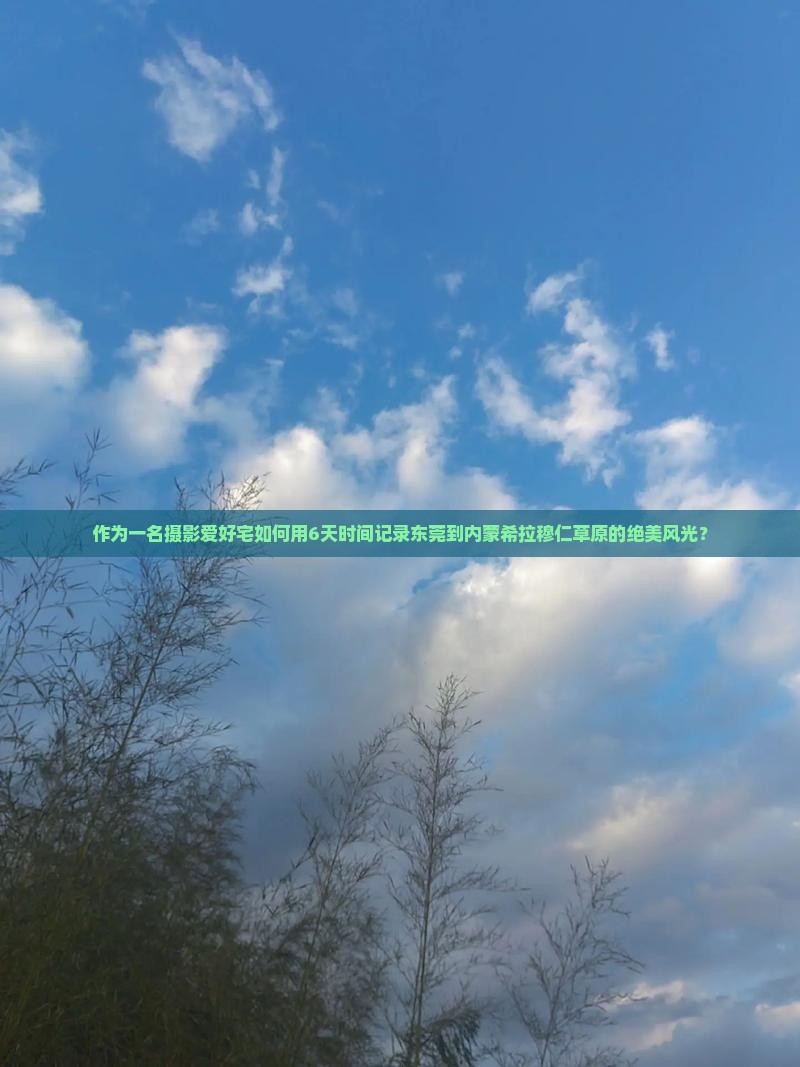 作为一名摄影爱好宅如何用6天时间记录东莞到内蒙希拉穆仁草原的绝美风光？