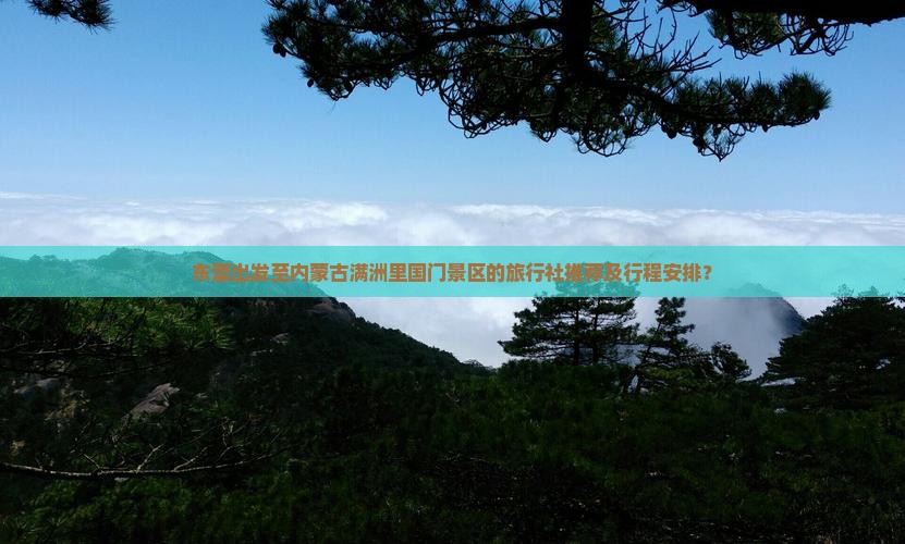 东营出发至内蒙古满洲里国门景区的旅行社推荐及行程安排？