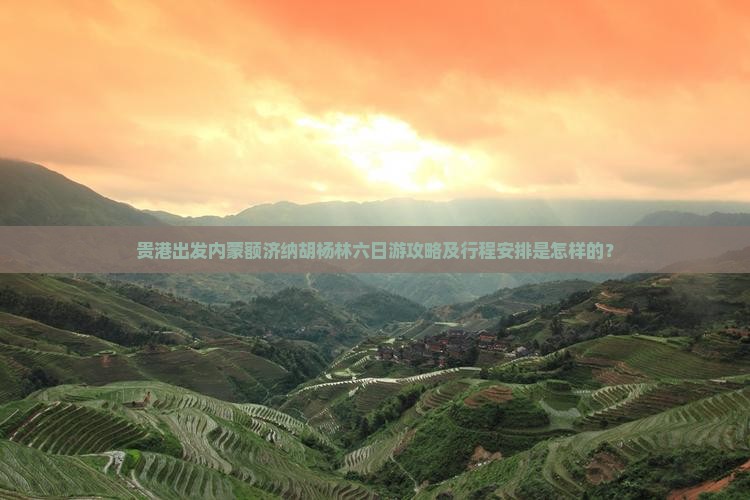 贵港出发内蒙额济纳胡杨林六日游攻略及行程安排是怎样的？