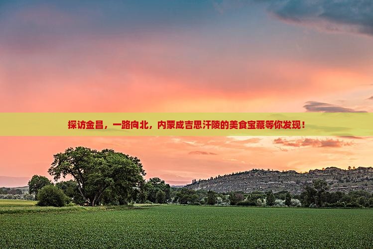 探访金昌，一路向北，内蒙成吉思汗陵的美食宝藏等你发现！