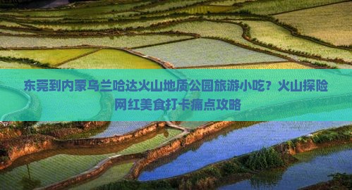 东莞到内蒙乌兰哈达火山地质公园旅游小吃？火山探险+网红美食打卡痛点攻略