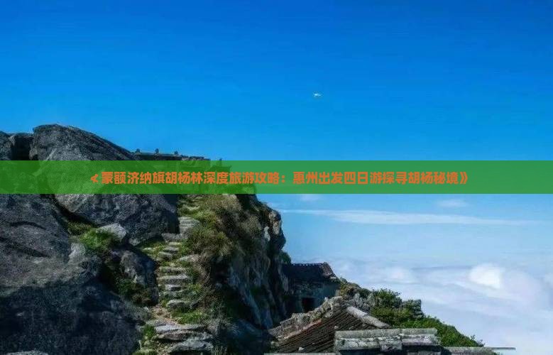 ≮蒙额济纳旗胡杨林深度旅游攻略：惠州出发四日游探寻胡杨秘境》