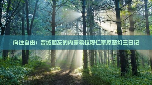 向往自由：晋城朋友的内蒙希拉穆仁草原奇幻三日记