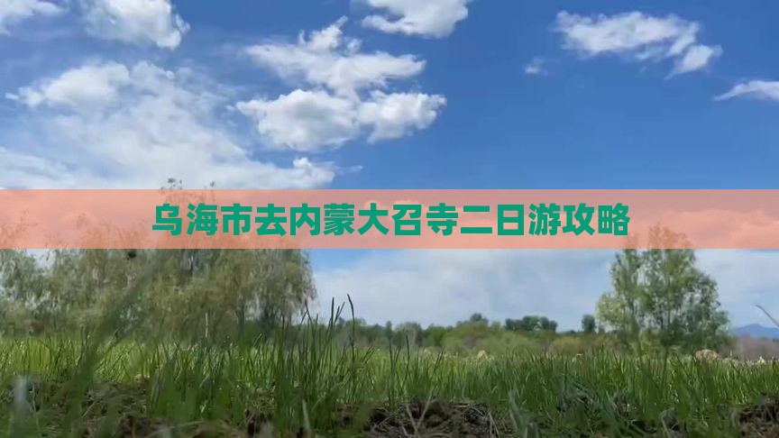 乌海市去内蒙大召寺二日游