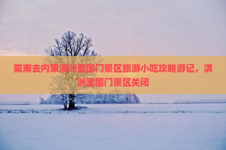 陇南去内蒙满洲里国门景区旅游小吃