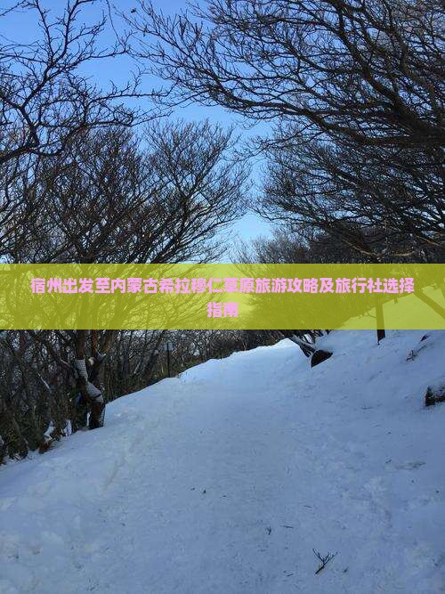 宿州出发至内蒙古希拉穆仁草原旅游攻略及旅行社选择指南