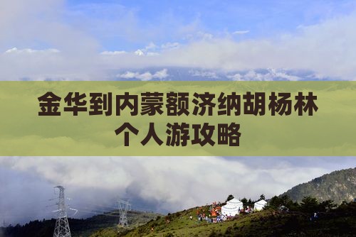 金华到内蒙额济纳胡杨林个人游攻略