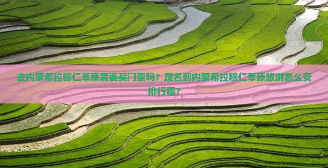 去内蒙希拉穆仁草原需要买门票吗？茂名到内蒙希拉穆仁草原旅游怎么安排行程？