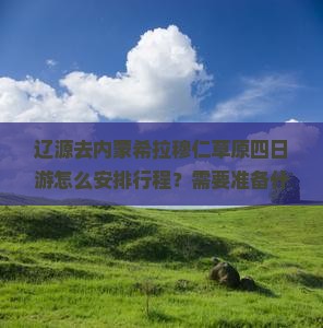 辽源去内蒙希拉穆仁草原四日游怎么安排行程？需要准备什么？有哪些必看景点？
