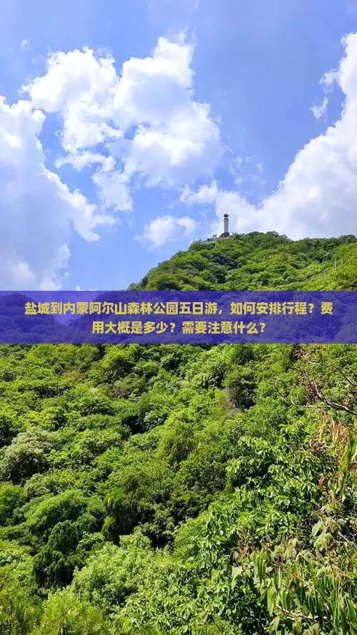 盐城到内蒙阿尔山森林公园五日游，如何安排行程？费用大概是多少？需要注意什么？