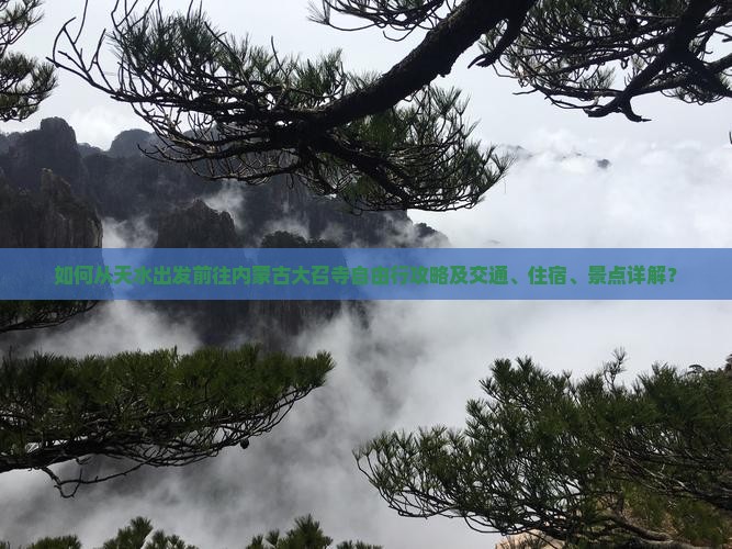 如何从天水出发前往内蒙古大召寺自由行攻略及交通、住宿、景点详解？