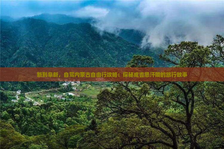新到阜新，自驾内蒙古自由行攻略：探秘成吉思汗陵的旅行故事