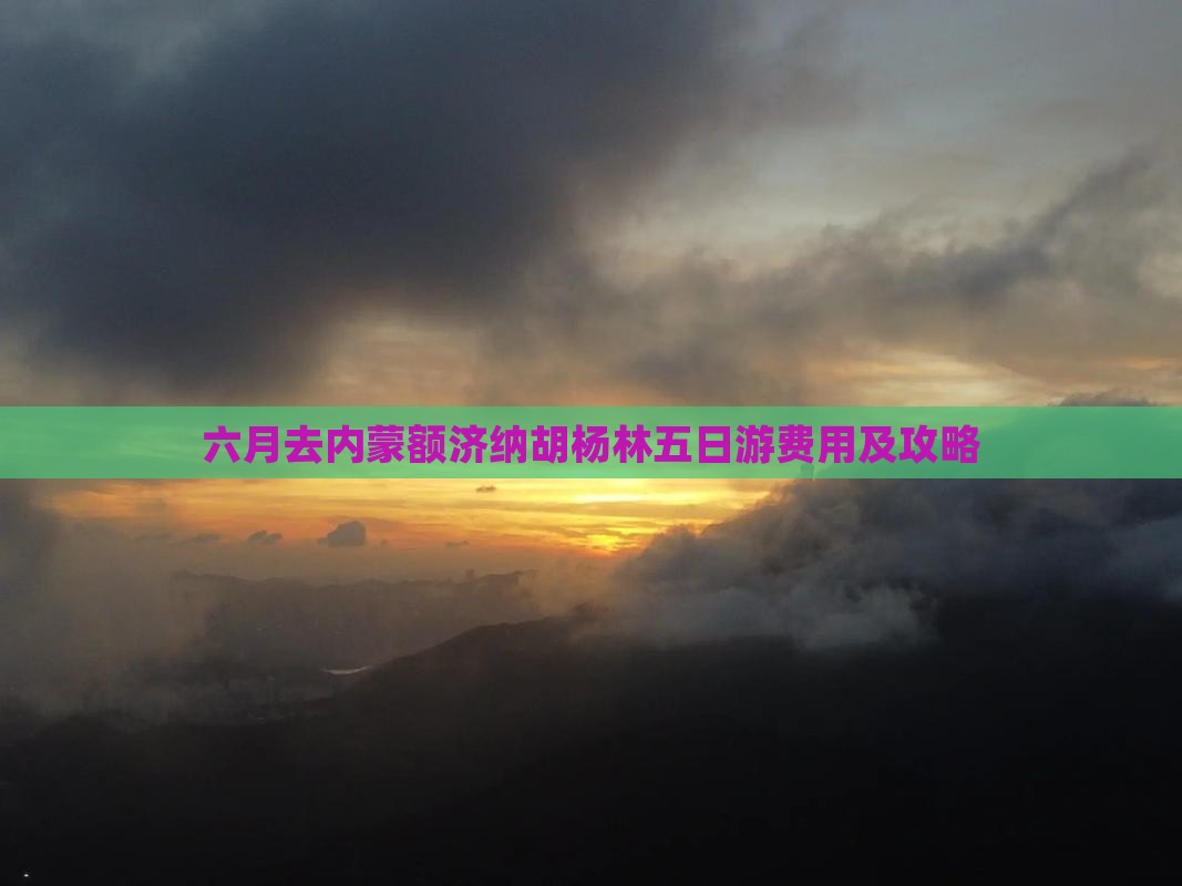 六月去内蒙额济纳胡杨林五日游费用及攻略