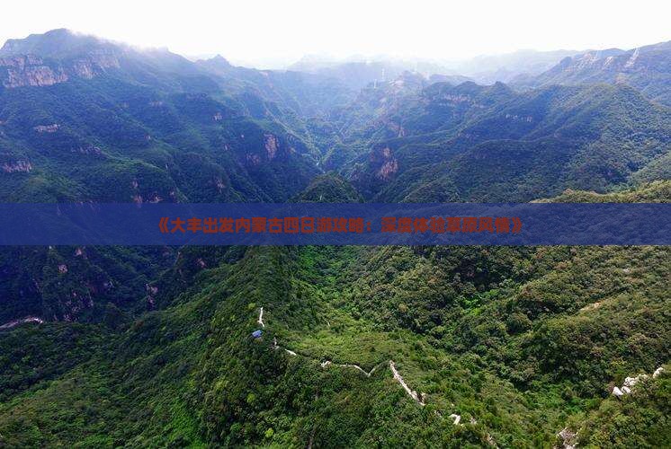 《大丰出发内蒙古四日游攻略：深度体验草原风情》