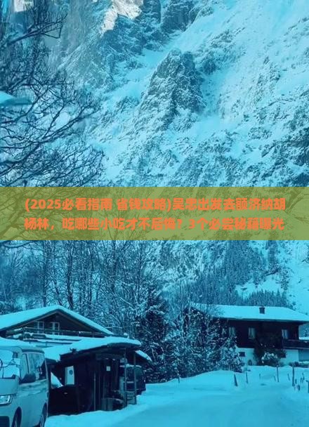 吴忠到内蒙额济纳胡杨林旅游小吃