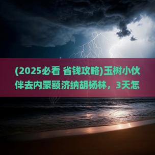玉树去内蒙额济纳胡杨林三日游