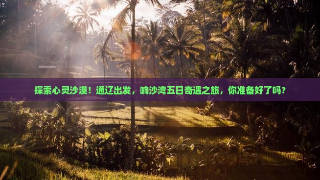 探索心灵沙漠！通辽出发，响沙湾五日奇遇之旅，你准备好了吗？