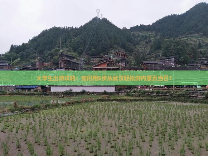 大学生出游攻略：如何用5步从武汉轻松游内蒙五当召？