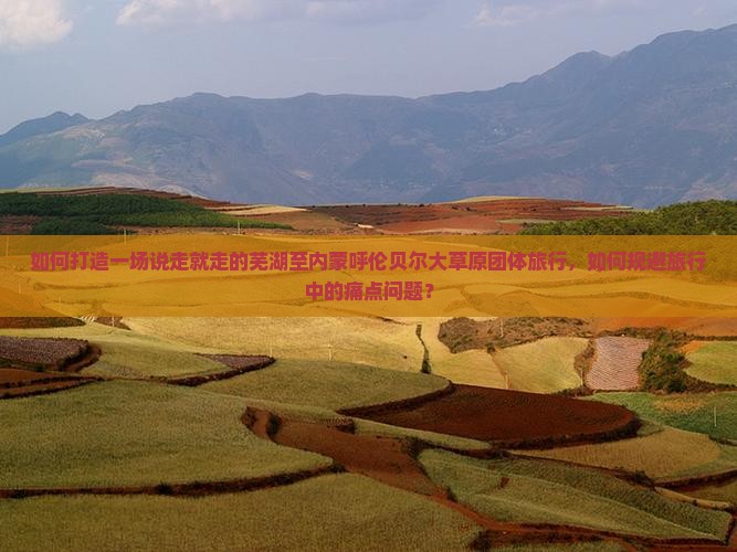 如何打造一场说走就走的芜湖至内蒙呼伦贝尔大草原团体旅行，如何规避旅行中的痛点问题？