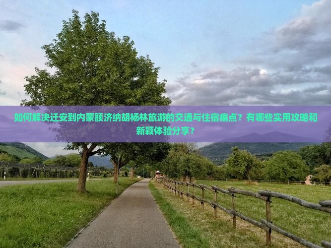 如何解决迁安到内蒙额济纳胡杨林旅游的交通与住宿痛点？有哪些实用攻略和新颖体验分享？
