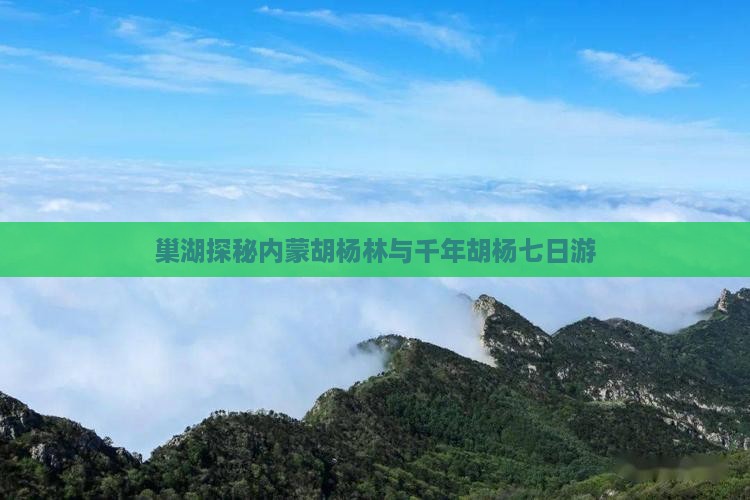 巢湖探秘内蒙胡杨林与千年胡杨七日游