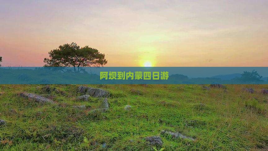阿坝到内蒙四日游