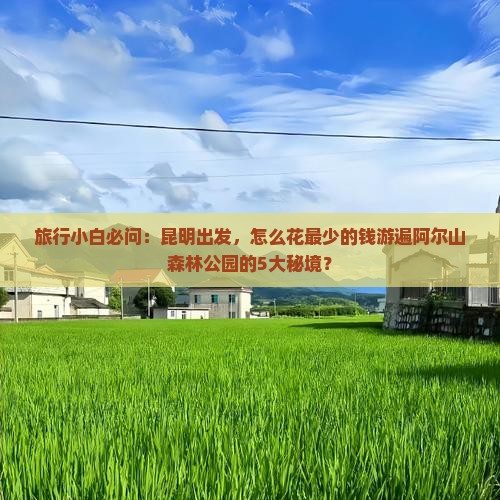 旅行小白必问：昆明出发，怎么花最少的钱游遍阿尔山森林公园的5大秘境？