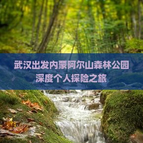 武汉出发内蒙阿尔山森林公园深度个人探险之旅